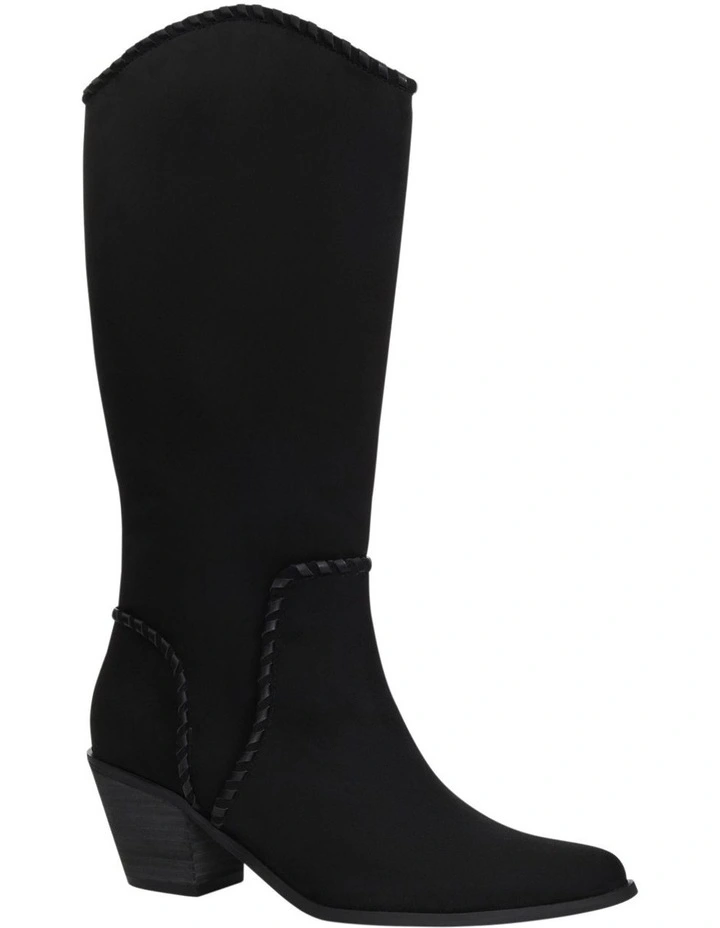 Canyon Western Boots in Black Micro image 2