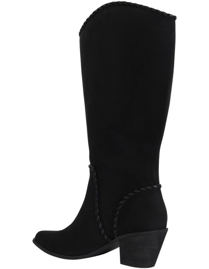 Canyon Western Boots in Black Micro image 3
