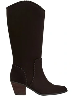 Canyon Western Boots in Chocolate Micro