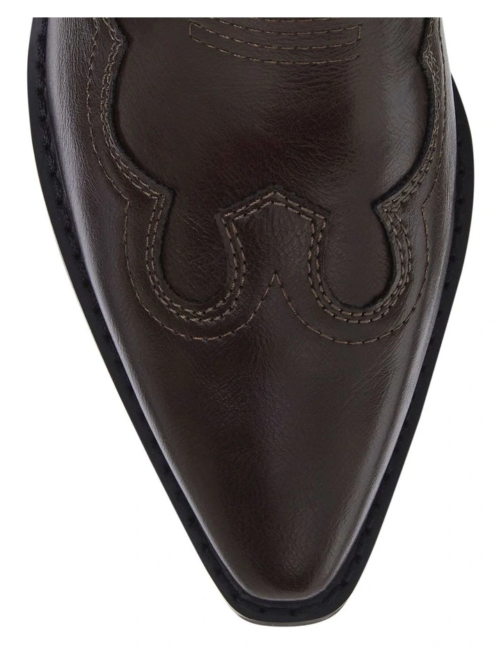 Dusty Western Boots in Chocolate image 4