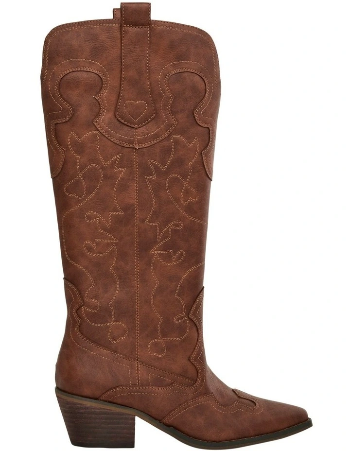 Dusty Western Boots in Tan image 1