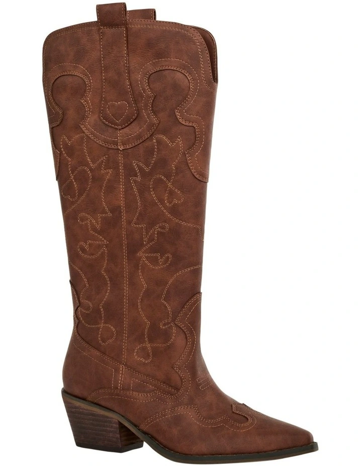 Dusty Western Boots in Tan image 2