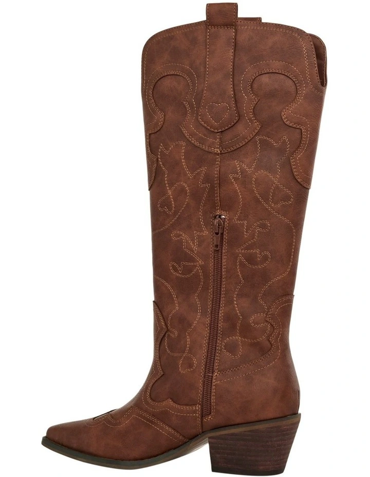 Dusty Western Boots in Tan image 3