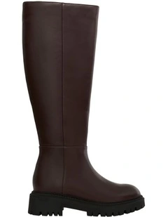 Ryan Knee Boots in Chocolate