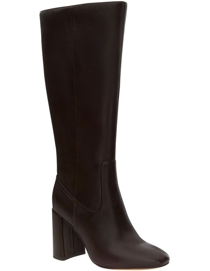 Misha Knee Boot in Chocolate image 2