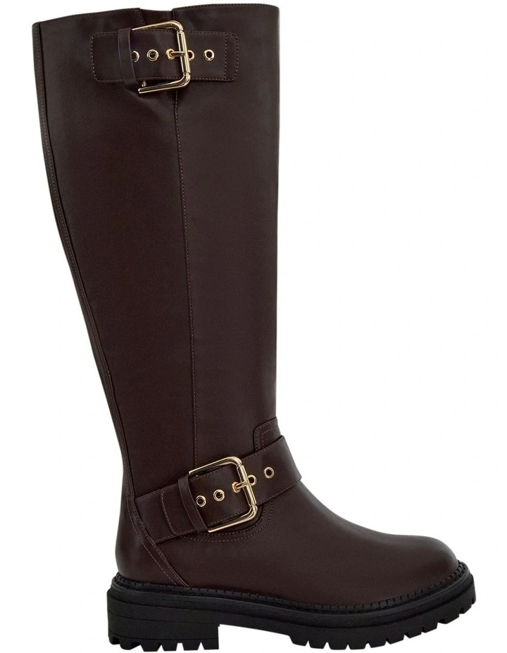 Highway Knee Boots in Chocolate image 1