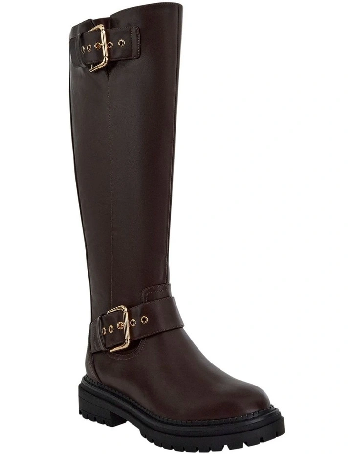 Highway Knee Boots in Chocolate image 2