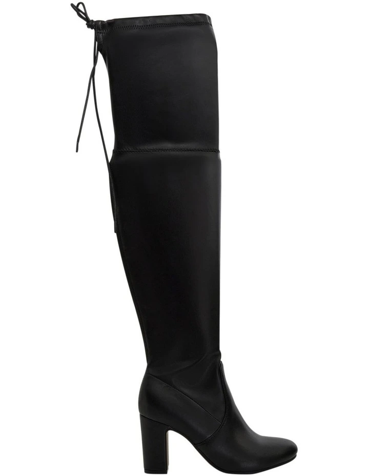 Zest Knee Boots in Black Stretch image 1