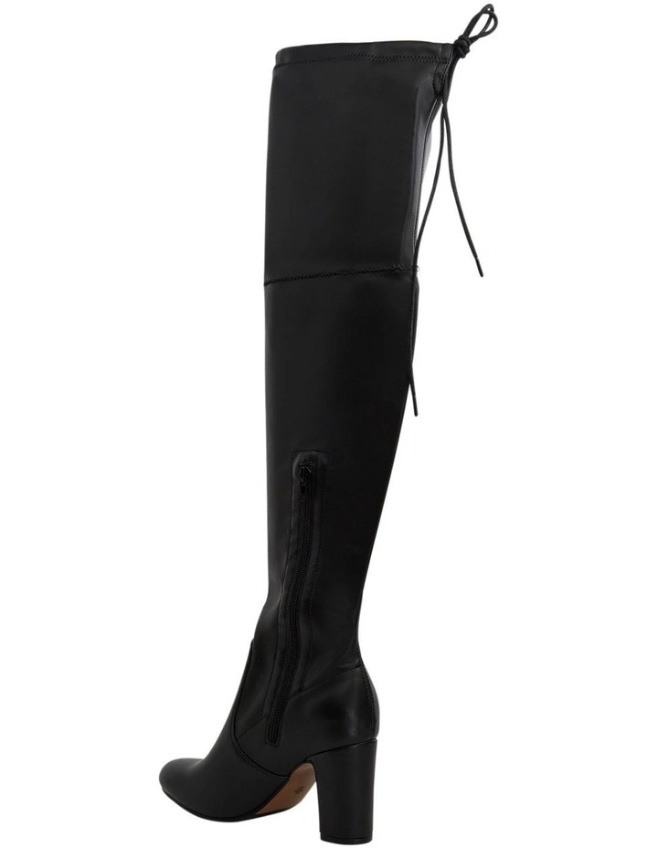 Zest Knee Boots in Black Stretch image 3