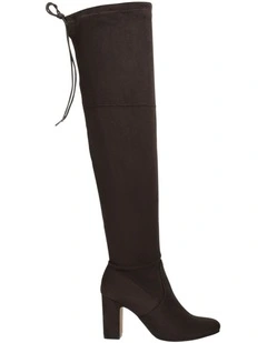 Zest Knee Boots in Chocolate Micro