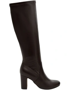 Zeck Knee Boots in Chocolate