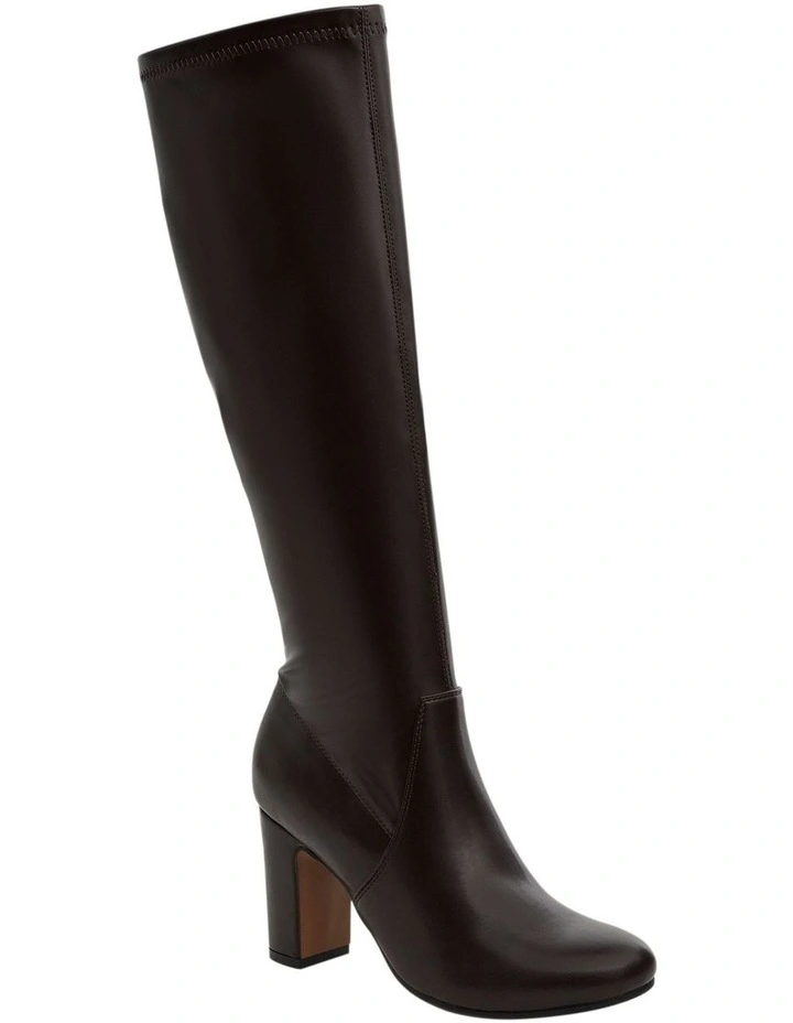 Zeck Knee Boots in Chocolate image 2