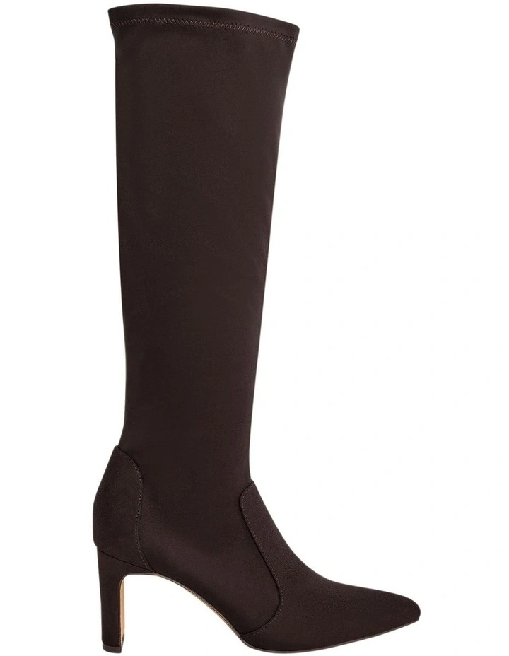Mateo Knee Boots in Chocolate Micro image 1