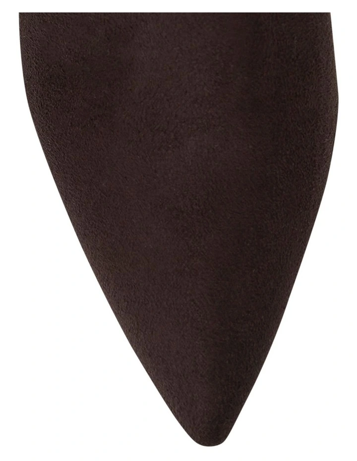 Mateo Knee Boots in Chocolate Micro image 4