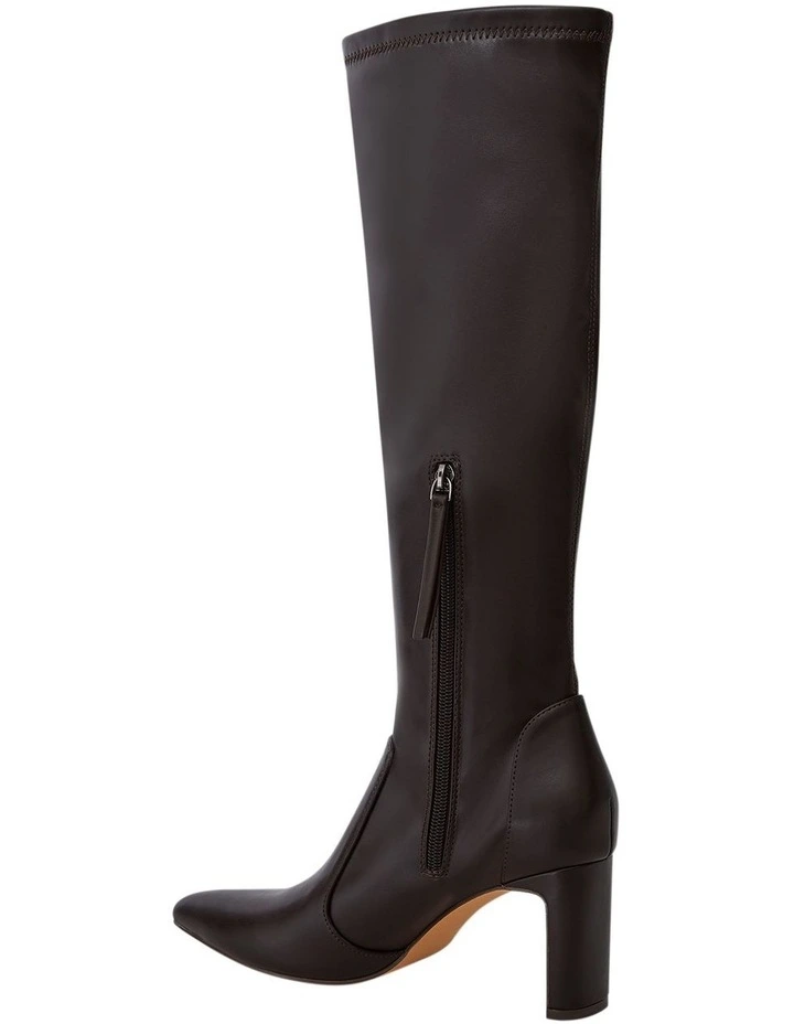 Mateo Knee Boots in Chocolate Stretch image 3