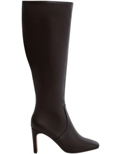 Myles Knee Boots in Chocolate
