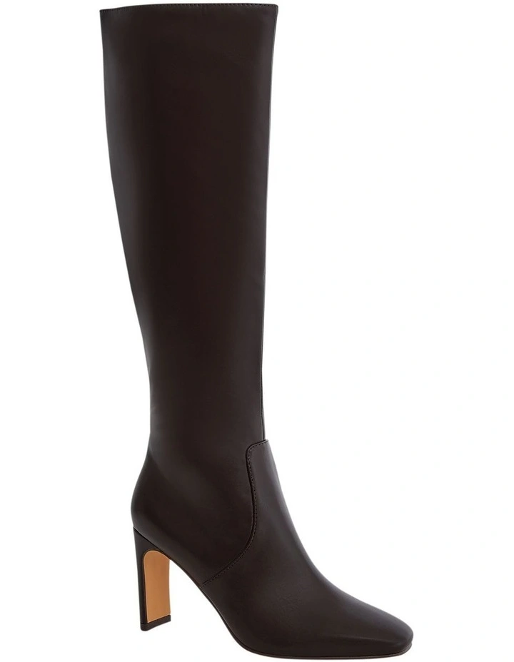 Myles Knee Boots in Chocolate image 2