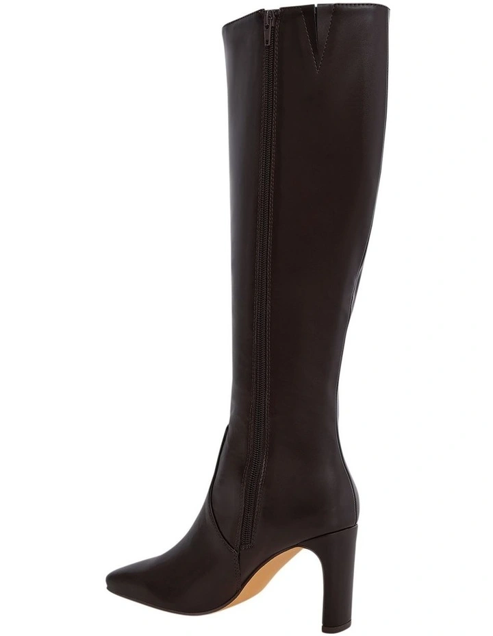 Myles Knee Boots in Chocolate image 3