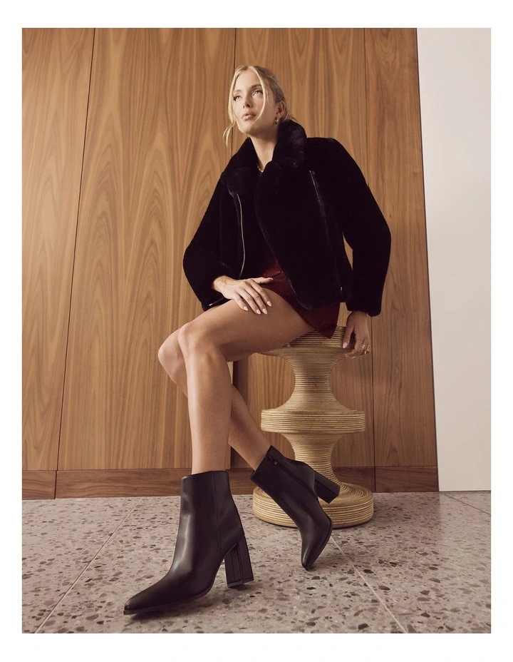 Coco Ankle Boots in Black image 2