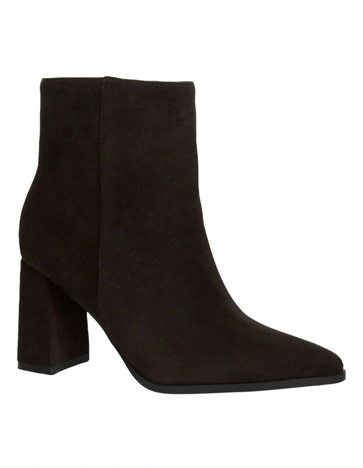 Coco Ankle Boots in Chocolate Micro image 2
