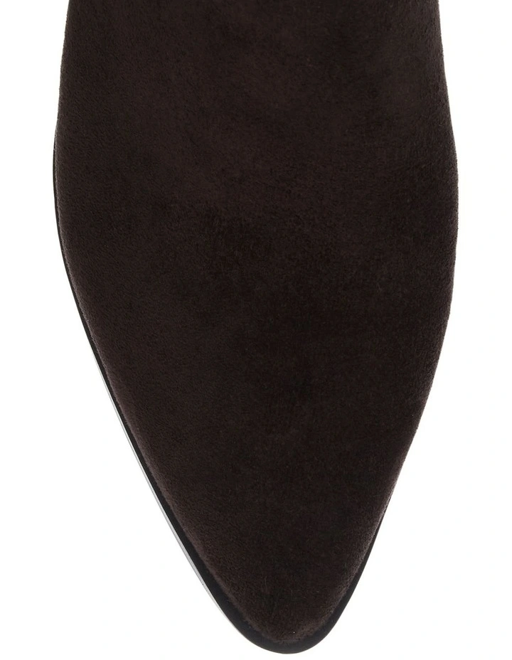 Coco Ankle Boots in Chocolate Micro image 4