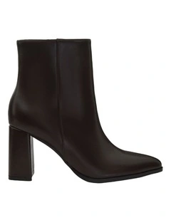 Coco Ankle Boots in Chocolate Smooth