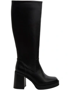 Tahlia Knee Boots in Black