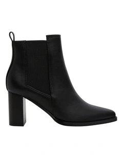 Bolt Ankle Boots in Black
