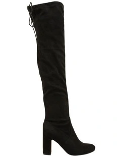 Zest  Boots in Black Micro
