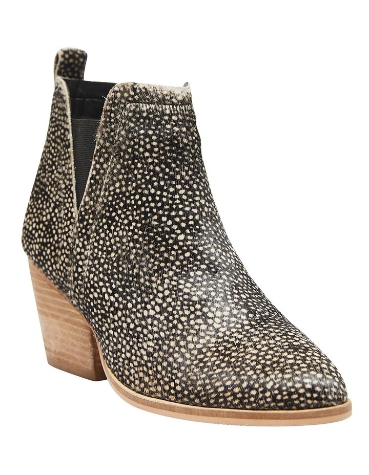 leopard print bootie