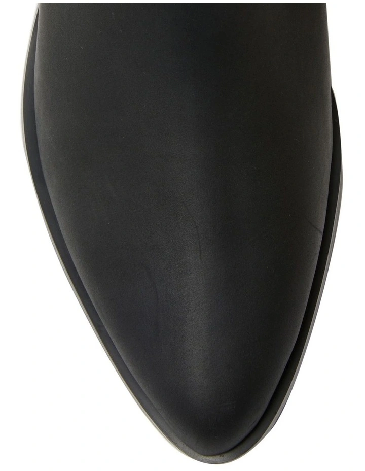 Saloon Western Boots in Black Micro image 7