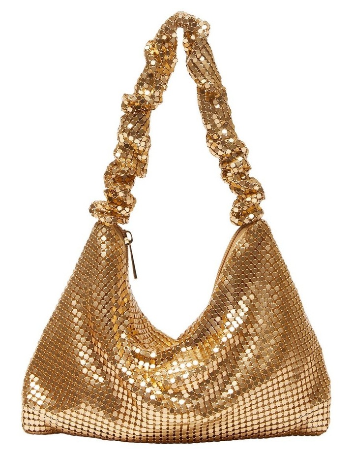 Disco Bag in Gold Mesh Gold