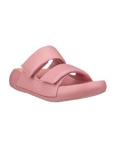 Cozmo Platform 2 Strap Sandal in Pink