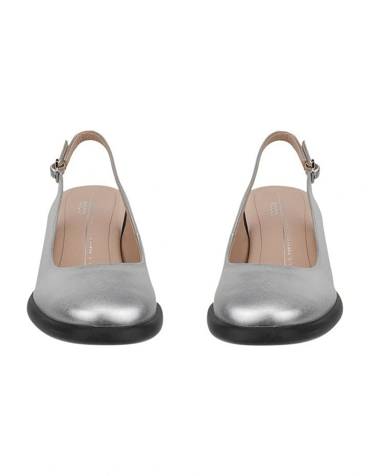 Sculpted LX 55 Slingback Shoes in Silver image 5