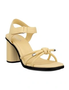 Sculpted Alba 65 Tube Heel in Yellow