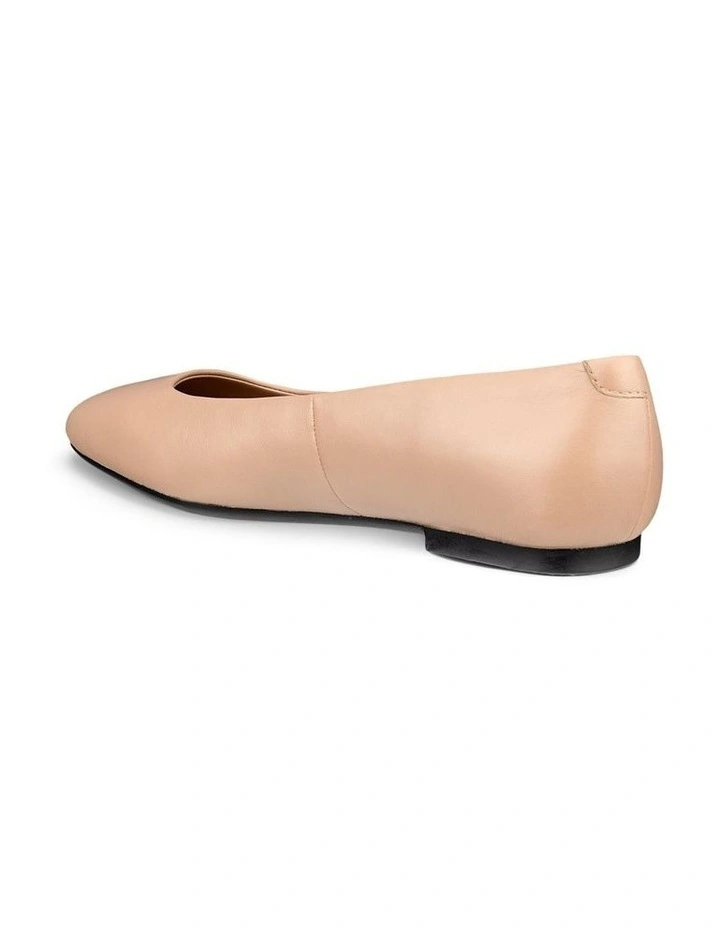 Margot Ballerina Flat in Nude image 2