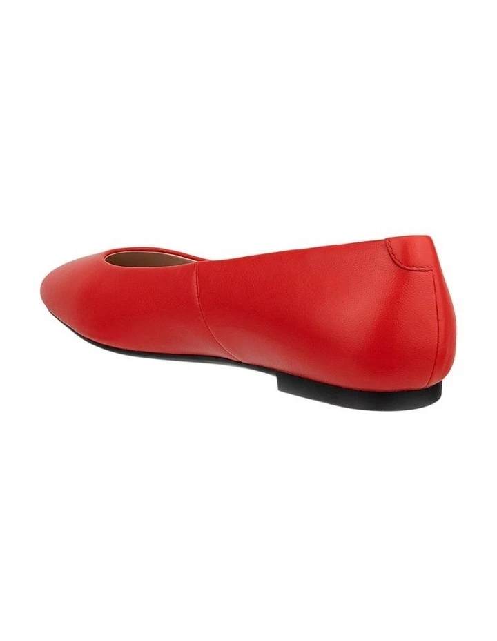 Margot Ballerina Flat in Red image 2