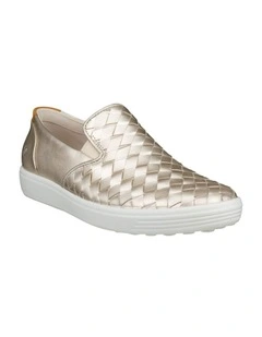 Soft 7 Slip-On Sneaker in White Gold