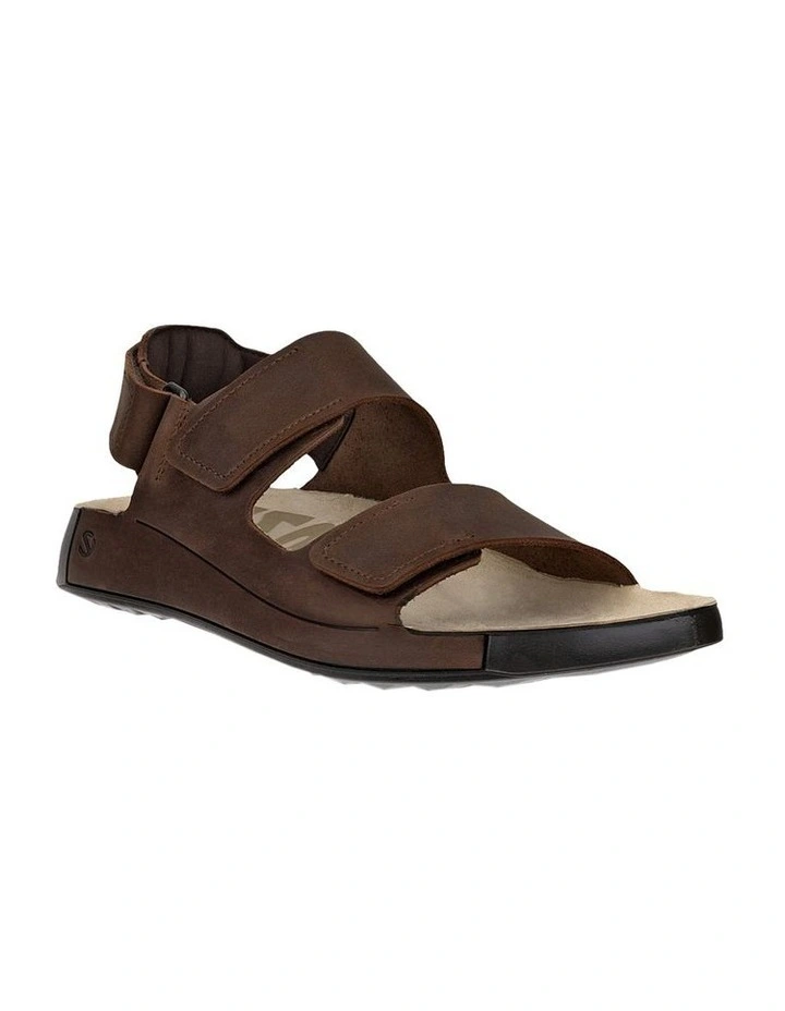 Cozmo 3-Strap Sandal in Brown image 1