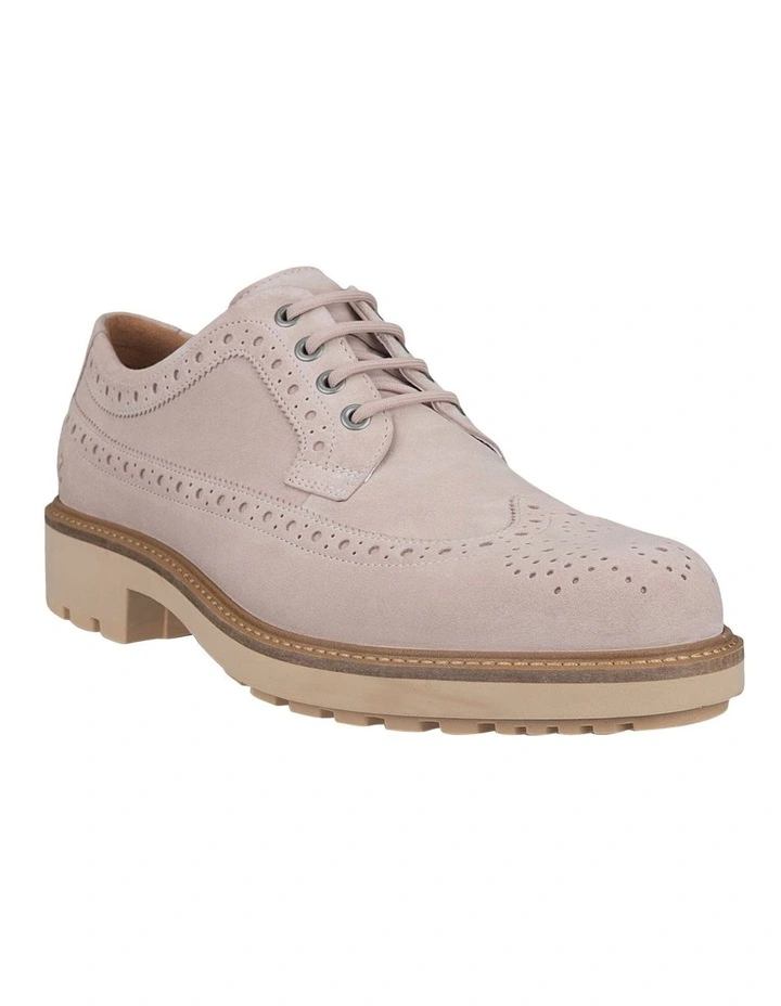 Metropole Oslo Wingtip Brogue Shoe in Pink image 1