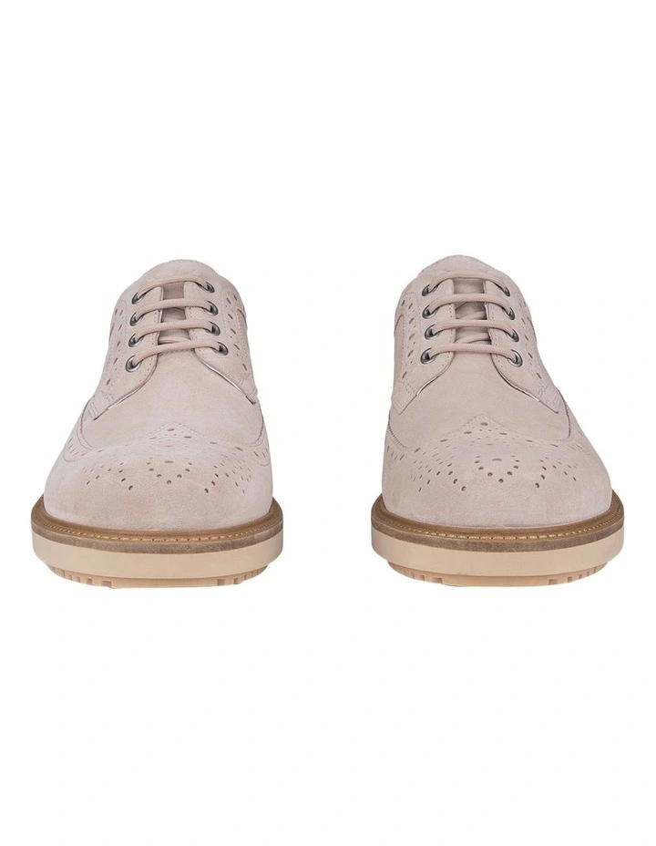Metropole Oslo Wingtip Brogue Shoe in Pink image 5