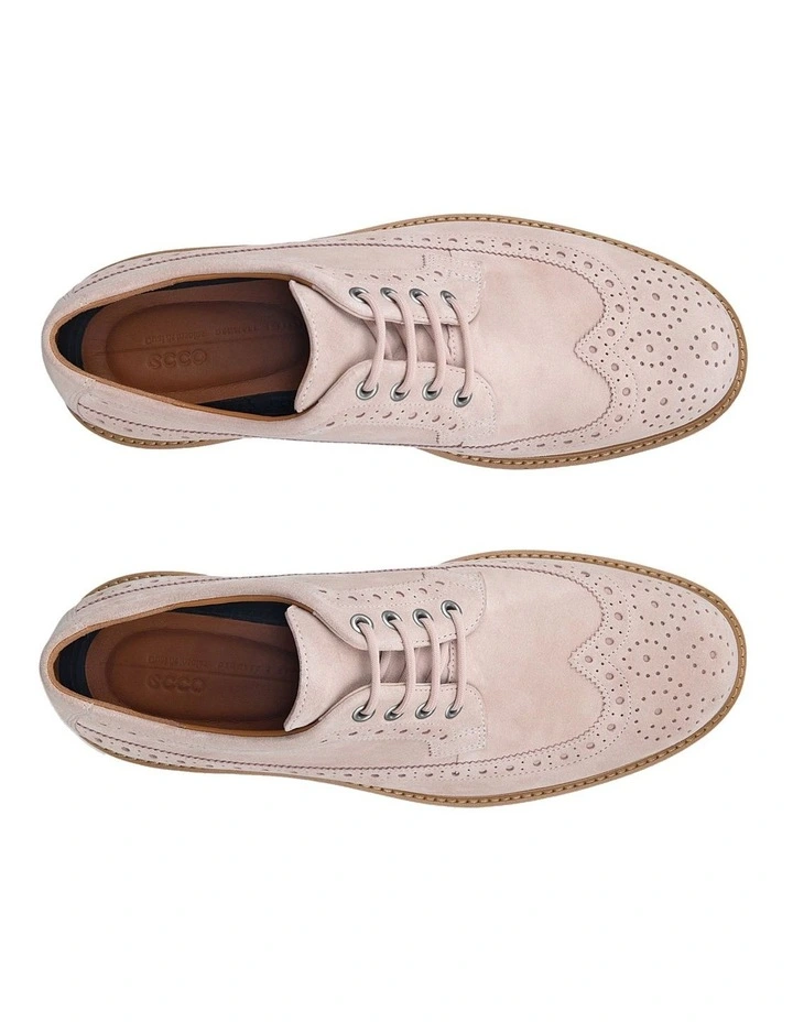Metropole Oslo Wingtip Brogue Shoe in Pink image 6