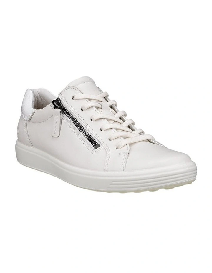 Soft 7 Side-Zip Sneaker in White image 1