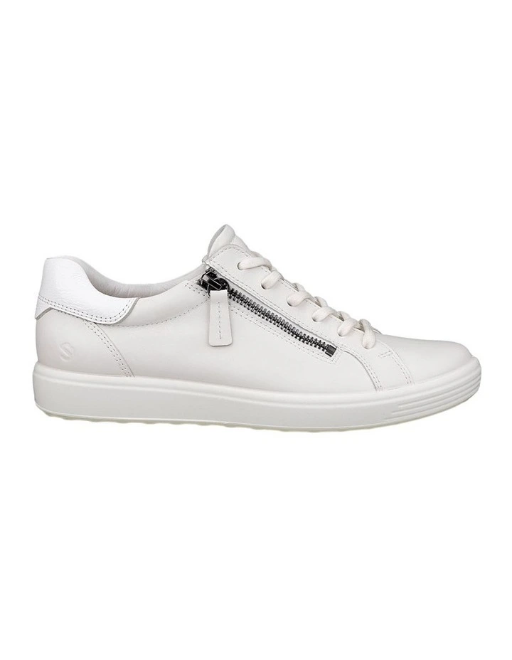 Soft 7 Side-Zip Sneaker in White image 4
