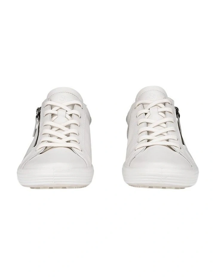 Soft 7 Side-Zip Sneaker in White image 5