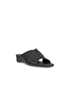 Astrid Wedge Slide in Black