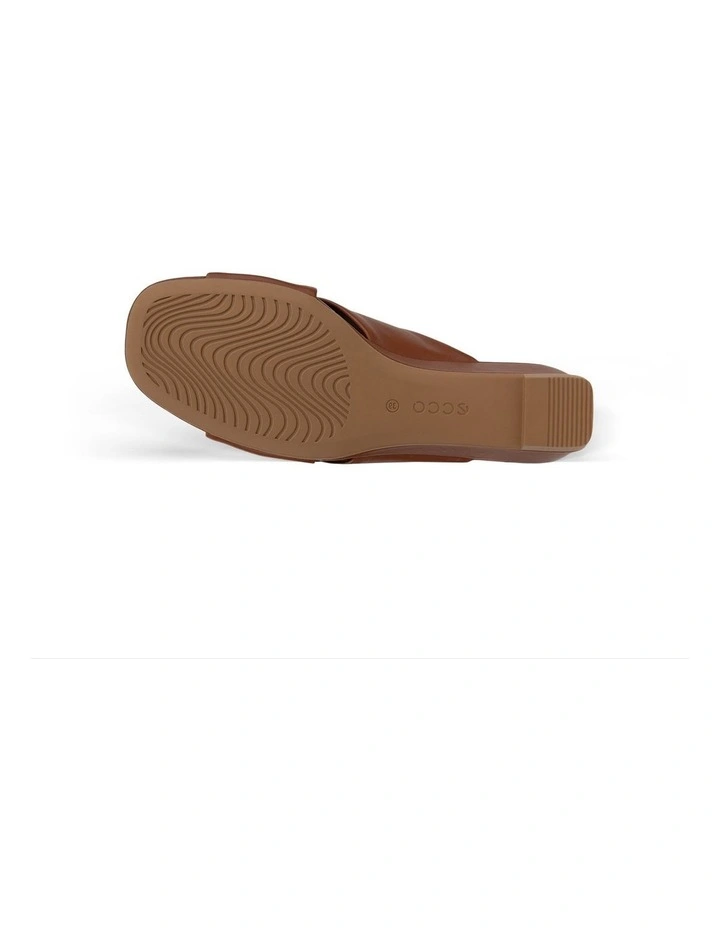 Astrid Wedge Slide in Brown image 3