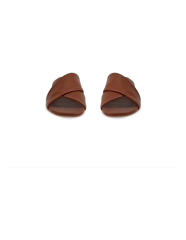 Astrid Wedge Slide in Brown image 6