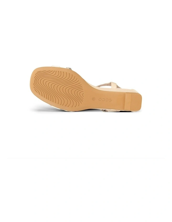 Astrid Wedge 2-Strap in Beige image 3