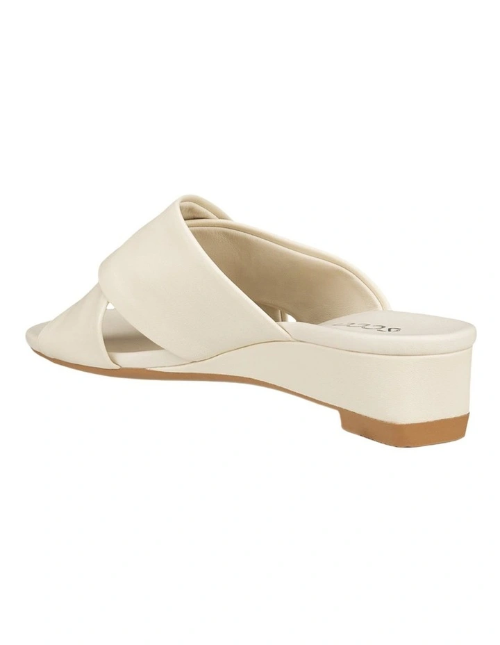 Astrid Wedge Slide in Beige image 2